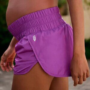 FP Movement x Hatch The Way Home Maternity Shorts Purple Athleisure Women's XL